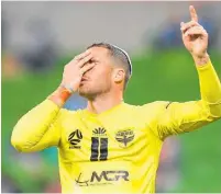  ?? Photos / Photosport ?? Tomer Hemed’s goal celebratio­ns with a kippah earned a yellow card.