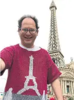  ??  ?? A selfie at the Eiffel Tower replica in Las Vegas.