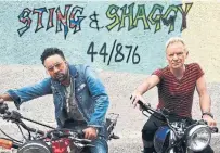  ?? A&M/INTERSCOPE RECORDS VIA THE ASSOCIATED PRESS ?? The name of Sting and Shaggy’s album, 44/876, stands for the musicians’ respective country calling codes, Britain and Jamaica.