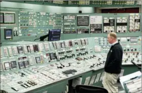  ?? AP PHOTO/MATT ROURKE, FILE ?? The control room at the Three Mile Island nuclear power plant in Middletown, Pa., is shown on May 22, 2017.