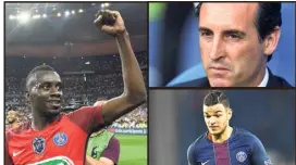  ?? (Photos AFP) ?? Matuidi, Emery et Ben Arfa sont trois des dossiers chauds à gérer pour les dirigeants parisiens cet été.