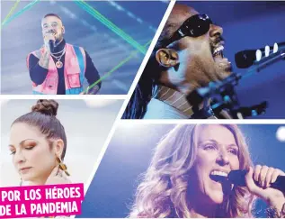  ?? Archivo ?? Maluma, stevie Wonder, Gloria Estefan y Celine Dion, entre otras estrellas, ofrecerán el concierto Nurse Heroes Live.