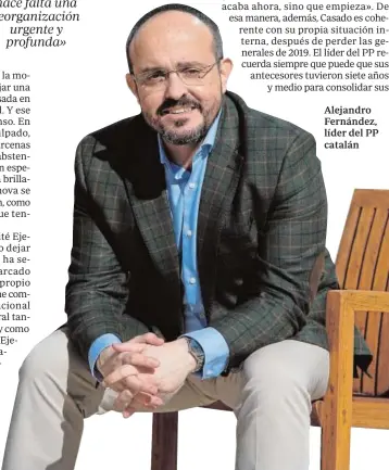  ??  ?? Alejandro Fernández, líder del PP catalán