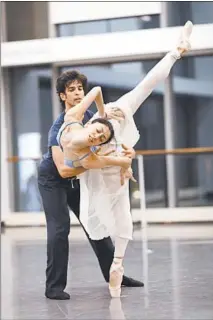  ?? BRIAN CASSELLA/CHICAGO TRIBUNE ?? Alberto Velazquez and Victoria Jaiani rehearse on Jan. 10 for “Anna Karenina” at the Joffrey Ballet.