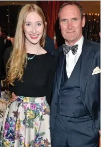  ??  ?? Taste for fine things: With her father AA Gill