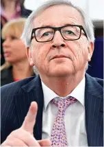  ??  ?? Collapsing empire: Mr Juncker