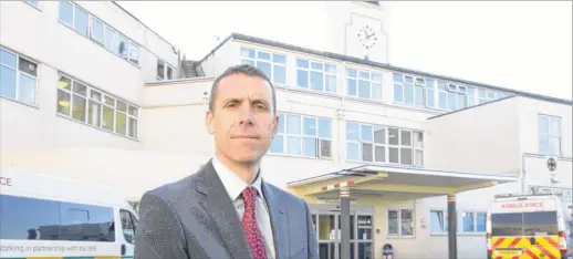  ??  ?? Matthew Kershaw, chief executive of the health trust running Kent and Canterbury Hospital