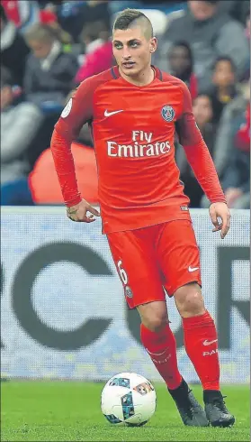  ?? FOTO: EFE ?? Marco Verratti Su salida del PSG no es nada sencilla