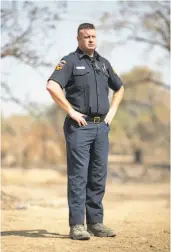  ?? Santiago Mejia / The Chronicle ?? Cal Fire Incident Cmdr. Tom Lubas recalls watching in disbelief as the fire tornado, fed by cool coastal air, became enormous on July 26.