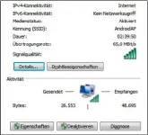  ??  ?? Mit nur 65 Mbit/s (brutto!) eignet sich dieses ältere Smartphone für höchstens zwei Tethering-Clients.