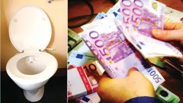  ??  ?? They were found in the toilets at a bank and three nearby restaurant­s