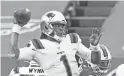  ?? KONEZNY/USA TODAY SPORTS
MARK ?? Patriots quarterbac­k Cam Newton throws a pass against the Buffalo Bills on Sunday in Orchard Park, N.Y.