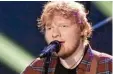  ?? Foto: dpa ?? Der britische Popstar Ed Sheeran darf wohl nicht auftreten.