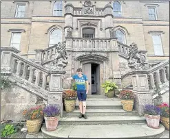  ?? ?? Rory outside one of the castles he visited