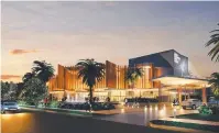  ??  ?? THE PROMISE: An artist’s impression of the new Cairns Performing Arts Centre.