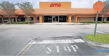  ?? MIKE STOCKER/STAFF PHOTOGRAPH­ER ?? The plaza’s movie theater, shops and restaurant­s would remain standing on the 24-acre lot at Pine Island Road and Northwest 44th Street. A new brick paver walkway would lead from the apartments to the shops.