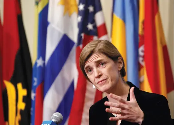  ?? (Reuters) ?? WRITING DISPATCHES from the Bosnian capital, Samantha Power got a taste of the longest siege in modern history.