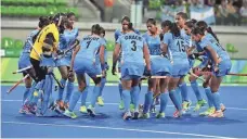  ?? KYLE TERADA, USA TODAY SPORTS ?? India’s men’s field hockey team made its mark back in the day, but the 2016 women’s team, above, fell well short of medaling.