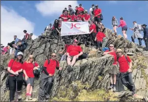  ??  ?? The JC Metalworks team at Snowdon.