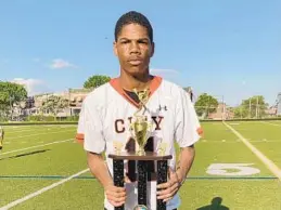  ?? COURTESY PHOTO/ANTHONY RYAN ?? Makai Cummings was set to play in his final high school lacrosse season. Now the senior is searching for answers amid the coronaviru­s pandemic.