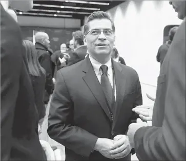  ?? Andrew Harnik Associated Press ?? REP. XAVIER BECERRA called the offer to serve as state attorney general “sudden.” He had announced plans to seek the position of ranking Democrat on the House Ways and Means Committee a day earlier.