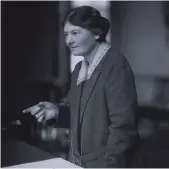  ??  ?? Margaret Bondfield, who in 1929 became the first female cabinet member, was characteri­sed as being married to her career