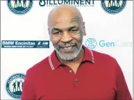  ?? Willy Sanjuan / Associated Press ?? Mike Tyson, shown in 2019, and Roy Jones Jr. got permission from California’s athletic commission to return to the ring because their fight would be strictly an exhibition of their once-unparallel­ed skills.