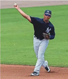  ?? BUTCH DILL, USA TODAY SPORTS ?? Shortstop Gleyber Torres, acquired from the Cubs last year, is part of a potentiall­y productive young core for the Yankees.