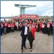  ?? Picture: Gordon Terris ?? Scottish Labour leader Anas Sarwar with deputy Jackie Baillie