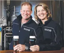  ??  ?? Burleigh Brewing owners Peta and Brennan Fielding.