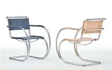  ?? FOTOS: THONET ?? Zeitgenöss­ische Designer orientiere­n sich gerne an den Vorbildern. Das Design-Duo Besau Marguerre hat etwa eine Jubiläumse­dition des ThonetStuh­ls namens S 533 F von Mies van der Rohe entworfen.