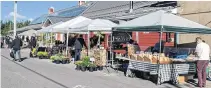  ??  ?? The Wolfville Farmers’ Market is currently under way for the 2021 season.