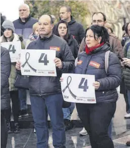  ?? CCOO / JESÚS MARTÍN ?? La última concentrac­ión de protesta de UGT y CCOO por un muerte laboral.