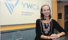  ?? JESSICA NYZNIK EXAMINER ?? Carissa McIntyre at the YWCA Peterborou­gh Haliburton office on Tuesday after sharing her story of domestic abuse.