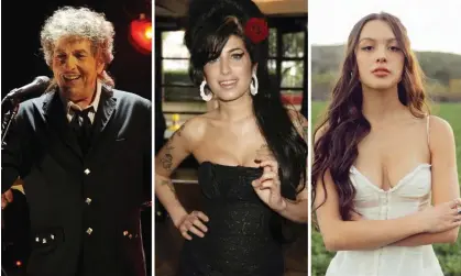  ?? Composite: Chris Pizzello/AP/Dave M. Benett/Getty/PR ?? Bob Dylan, Amy Winehouse and Olivia Rodrigo have all used elements of the style.