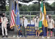  ?? Photo by Cynthia DePreta / ?? Cub Scout Pack 23 recently tied its monthly meeting to an outdoor scavenger hunt, allowing its younger members to get outside and learn more about the town in the process. -