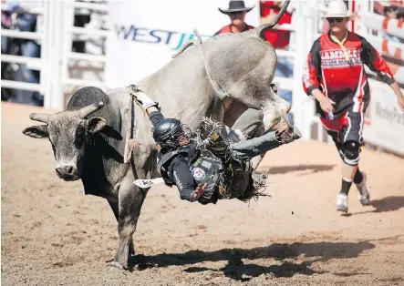  ?? THE CANADIAN PRESS/ FILES ?? The mom of bull-riding champ Ty Pozzobon is warning others of the dangers of concussion­s in the wake of her son’s death.