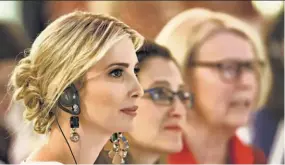  ??  ?? Asiste. Ivanka Trump (izq.), participó ayer en La Cumbre W-20 es un organismo de promoción de las mujeres dentro del marco del Grupo de los 20.