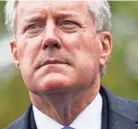  ?? PATRICK SEMANSKY/AP FILE ?? Mark Meadows, Donald Trump’s former chief of staff, will soon appear before the House Jan. 6 panel for an initial deposition, according to Mississipp­i Rep. Bennie Thompson.