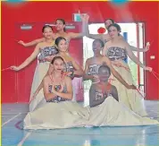  ?? Picture: JONACANI LALAKOBAU ?? Chinese Youth dance group perform an item during the Ambassador of the People’s Republic of China Zhou Jian’s visit at the school in Flagstaff, Suva yesterday.