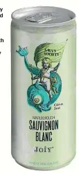  ??  ?? The Joiy Savvy Society canned sauvignon blanc, right, compares favourably with Screaming Eagle’s highly sought-after bottles.