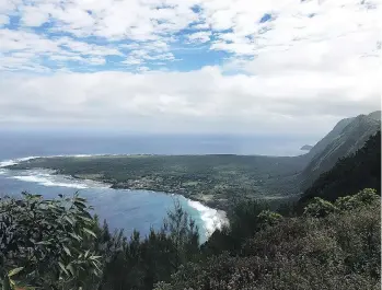  ?? VANESSA PINNIGER ?? The Kalaupapa Peninsula was once the site of Molokai’s leprosy settlement. Now a national Historic Park, the area is still home to 13 of the original sufferers of the disease (also known as Hansen’s disease), who chose to stay on after mandatory isolation was abolished in 1969.