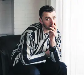  ?? — THE ASSOCIATED PRESS FILES ?? Sam Smith’s 2014 ballad Stay With Me has a low happiness index, according to a new study.