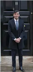  ??  ?? Superman...Chancellor Rishi Sunak at 11 Downing Street