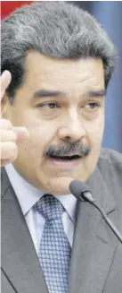  ??  ?? MADURO... called for bilateral talks to resume as a means of settlement