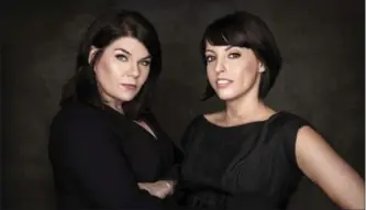  ?? THE CANADIAN PRESS ?? "My Favorite Murder" podcast hosts Karen Kilgariff (left) and Georgia Hardstark.