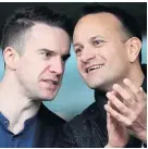  ??  ?? MEDICS Leo Varadkar & partner Matt