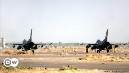  ??  ?? F-16 fighters are stationed at the Balad airbase, and several maintenanc­e companies are present there, employing Iraqi and foreign staff