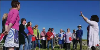  ??  ?? West Sligo Singers and Skreen Active Retirement Group with choir leader Catherine Mc Glinchey.