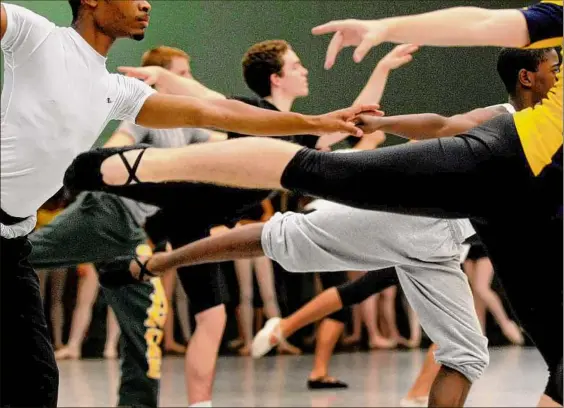  ?? Michael P. Farrell / Times Union archive ?? Students in the New York State Summer School of the Arts School of Ballet perform their final demonstrat­ion at the National Dance Museum in Saratoga Springs in July 2008. This year, the program will offer $150,000 in scholarshi­ps for students to attend existing regional arts training programs.